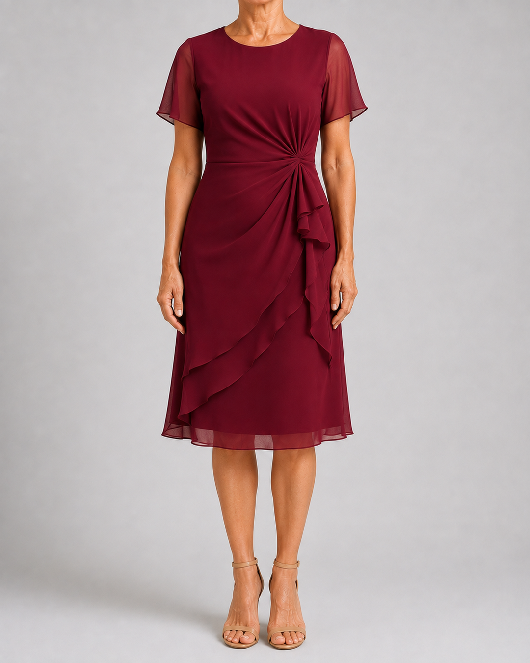 Arletta | Soft-Touch Gathered-Waist Dress