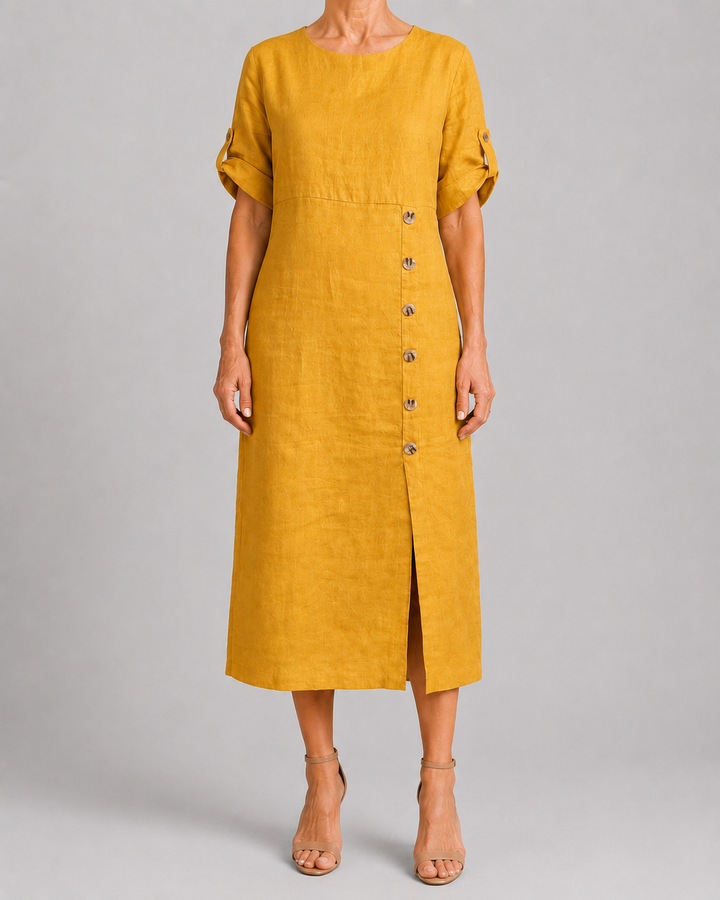 Katherine | Cotton Linen Dress