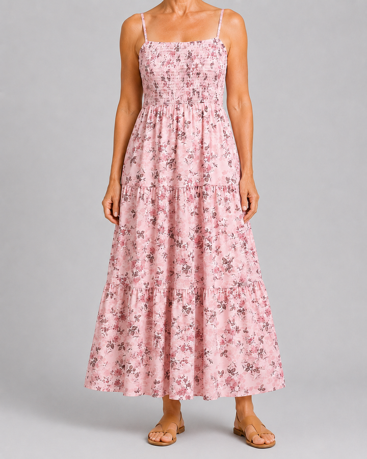 Roxie | Bohemian Floral Midi Dress
