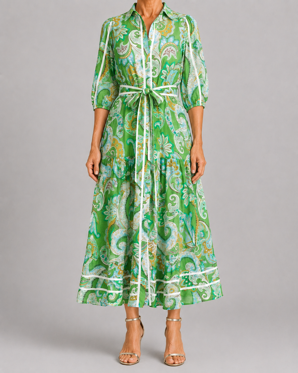 Adelaide | Paisley Print Maxi Dress