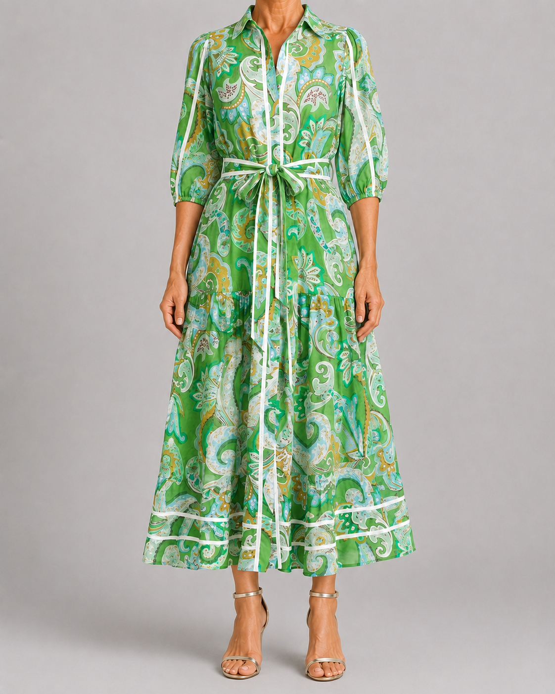Adelaide | Paisley Print Maxi Dress