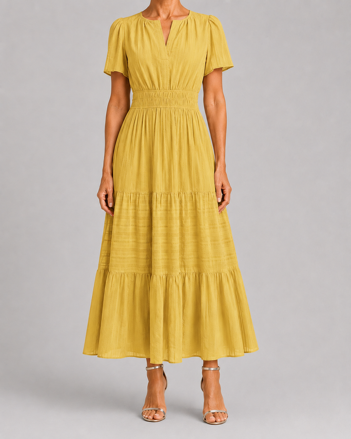 Rosemary | Flowy Bohemian Print Dress