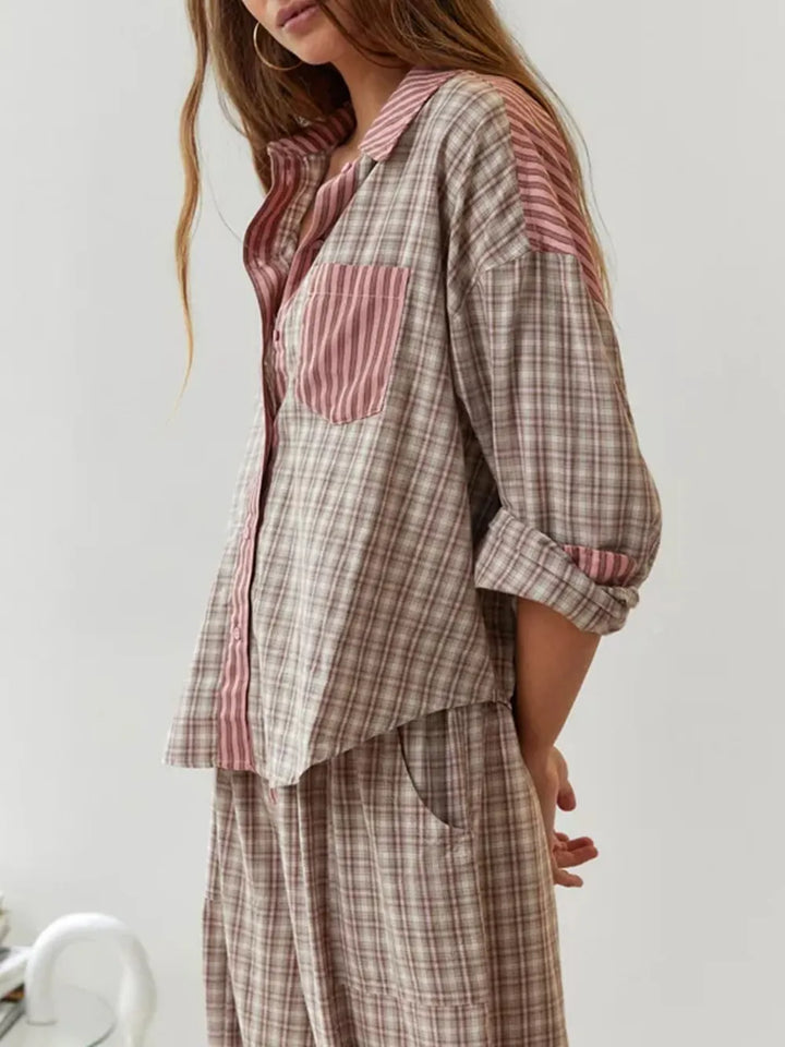 Elsie | Two-Piece Cotton Pajama Set