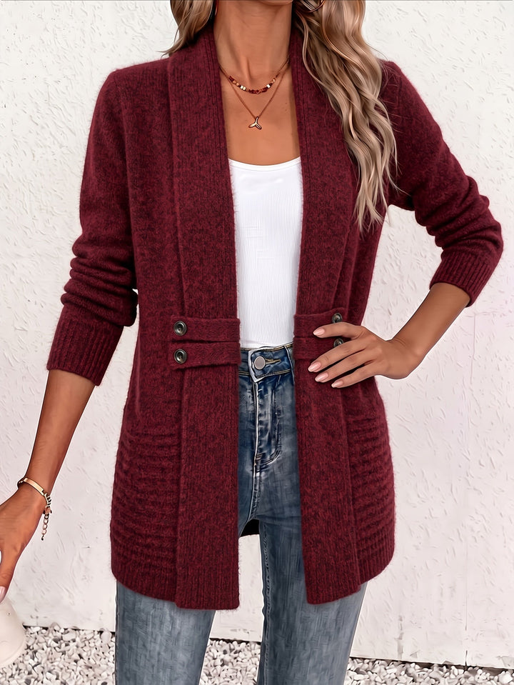 Joyce | Shawl Collar Longline Cardigan