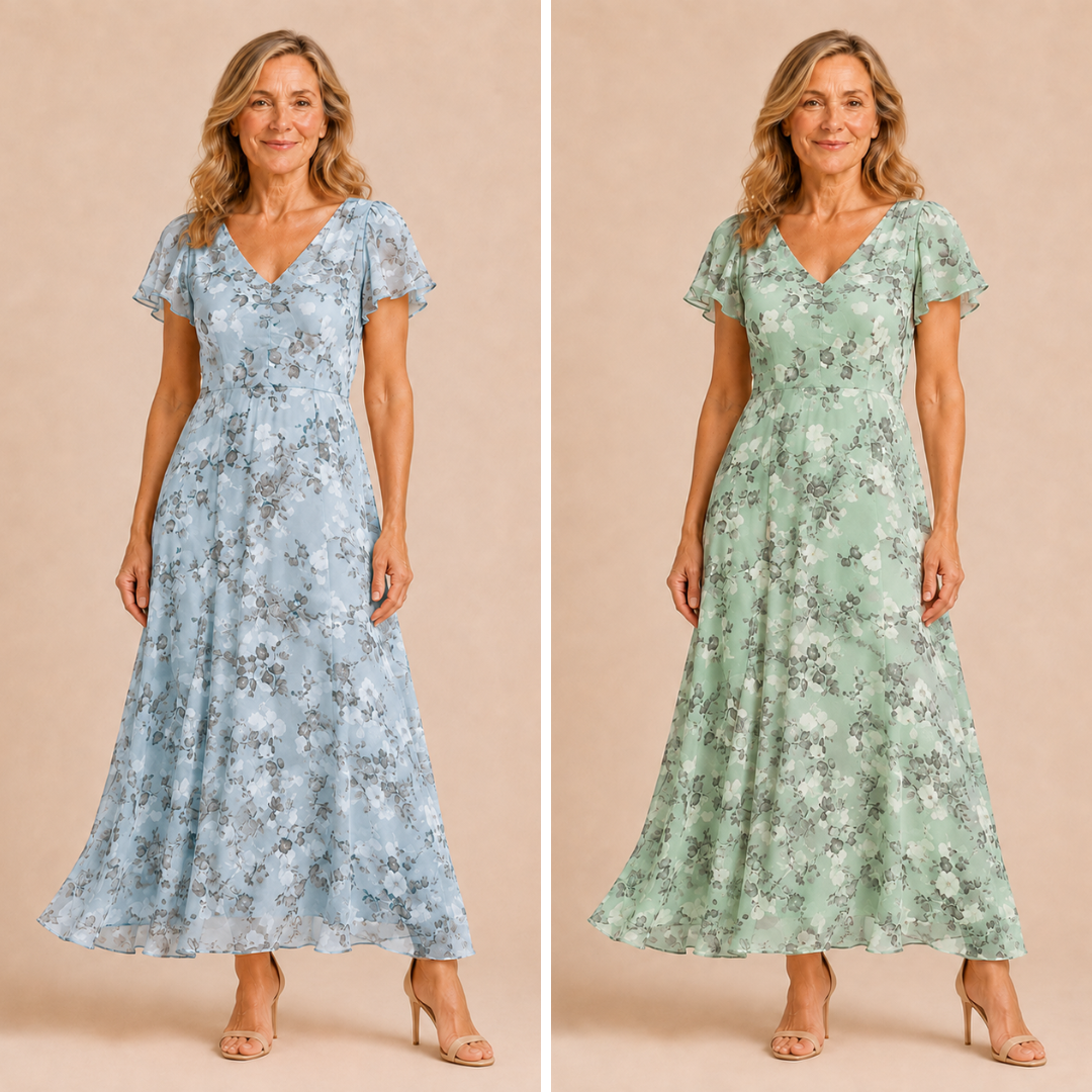 Victoria | Flowing Tummy-Skimming Maxi Dress