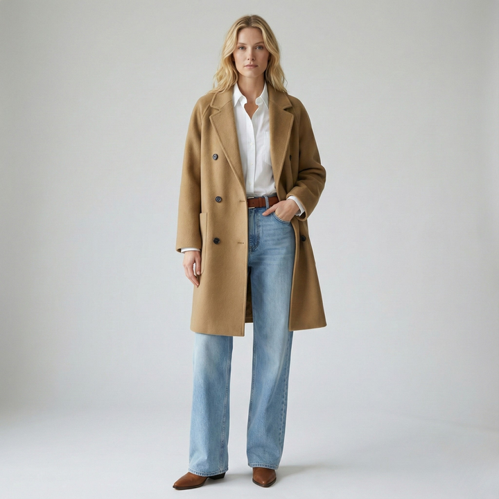 Amory Wool Herringbone Coat
