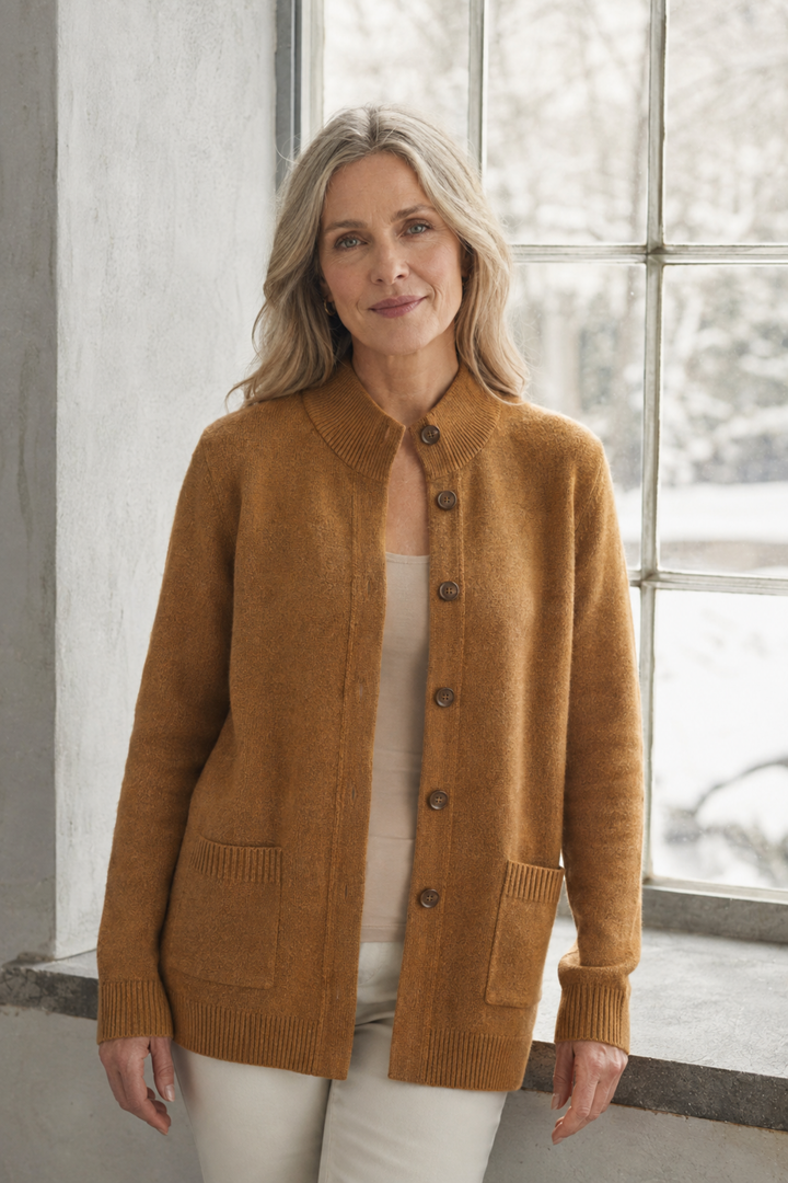 Charlene | Open Front Cardigan editorial product photograph