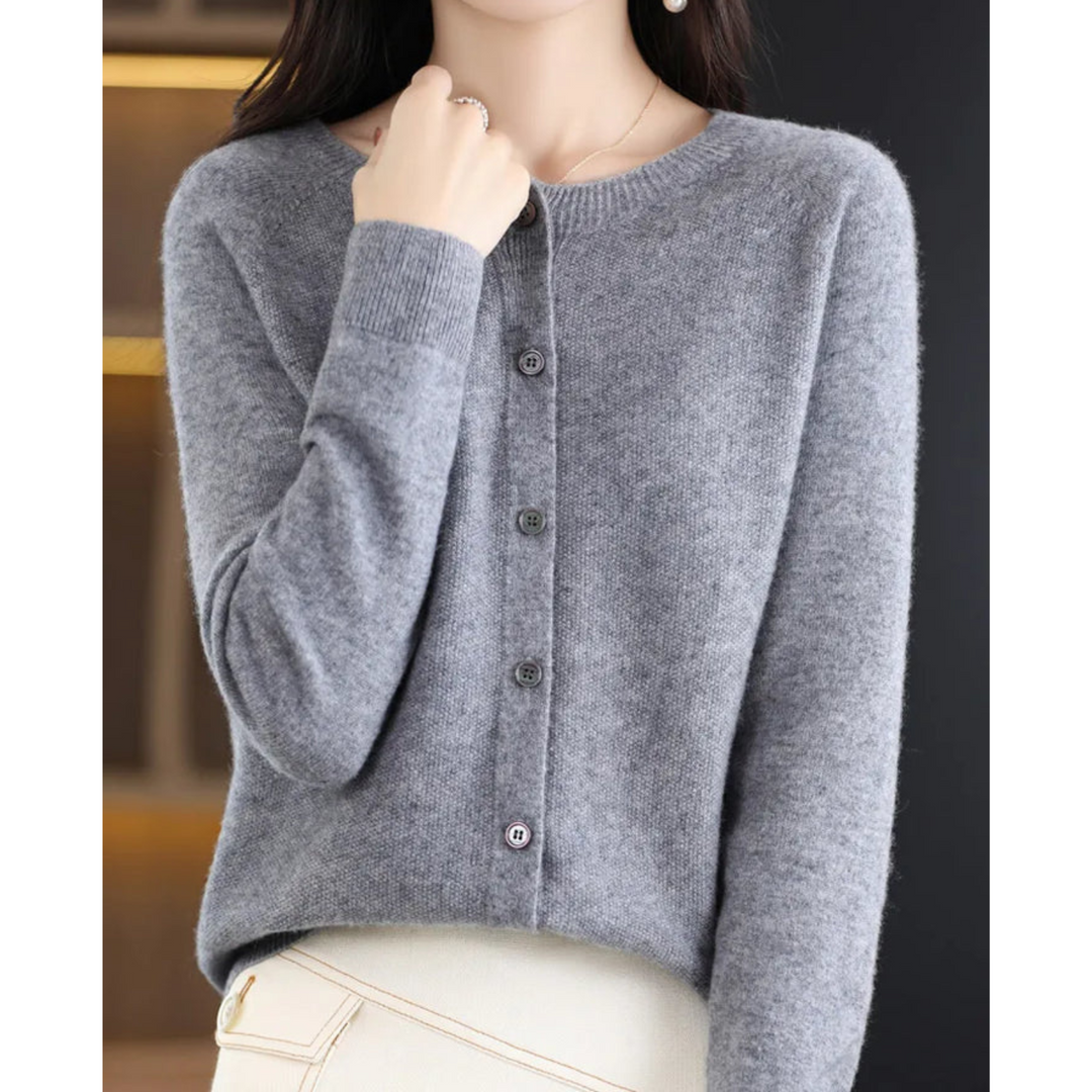 Trudy | Merino Wool Cashmere Cardigan