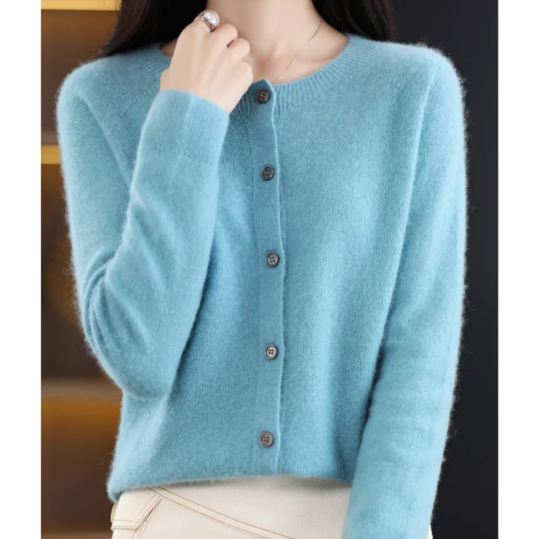 Trudy | Merino Wool Cashmere Cardigan