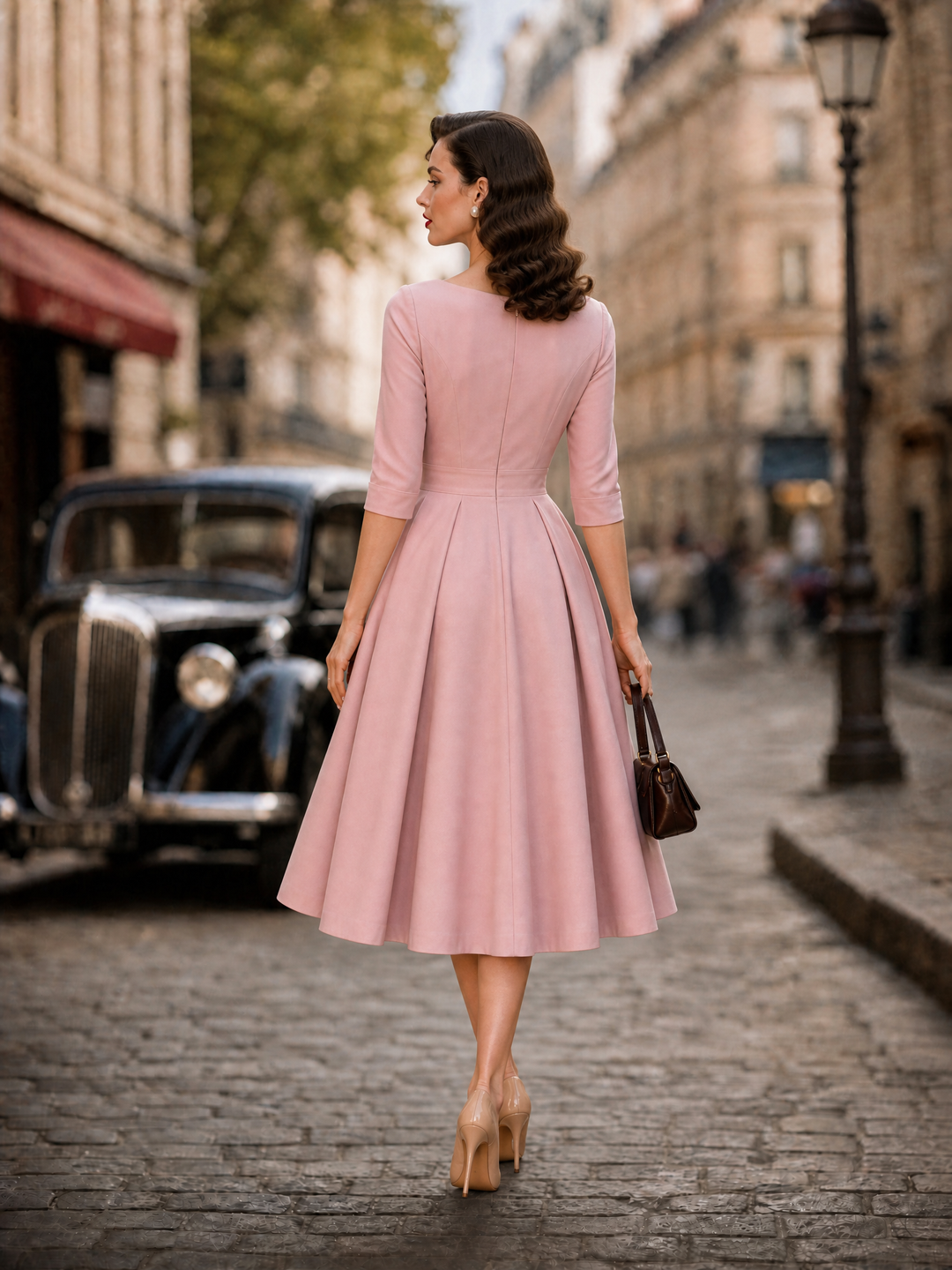Audrey | Retro Swing Midi Dress