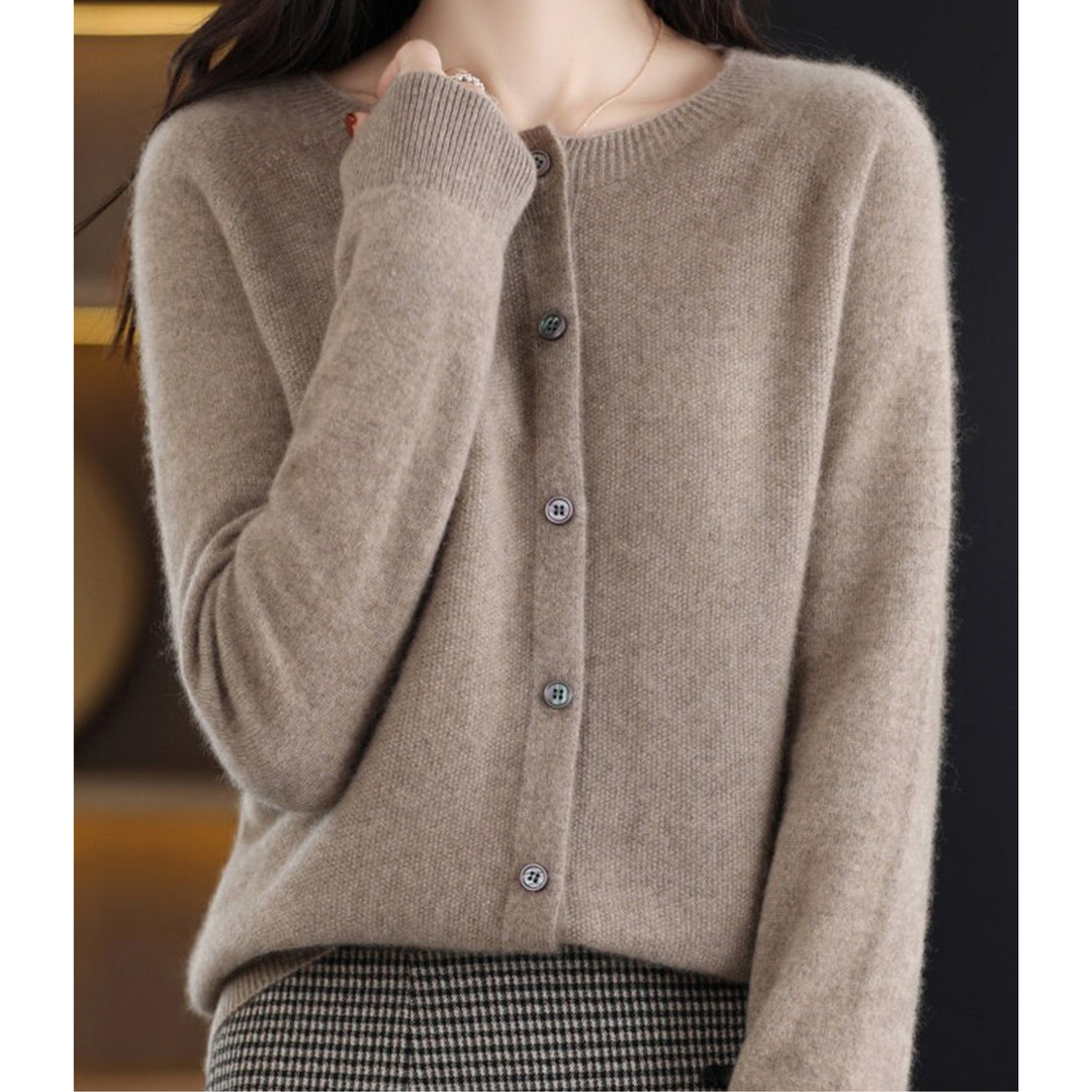 Trudy | Merino Wool Cashmere Cardigan