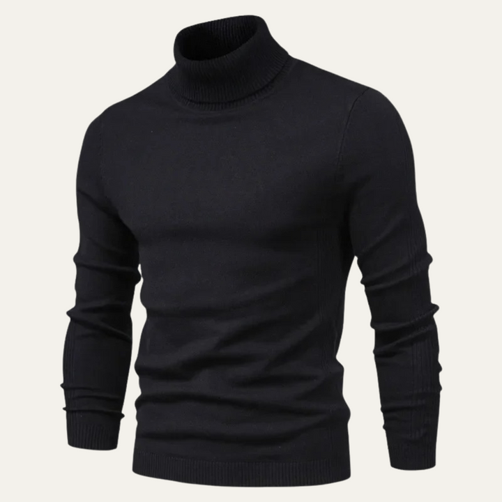 Men's Slim Fit Cotton Turtleneck