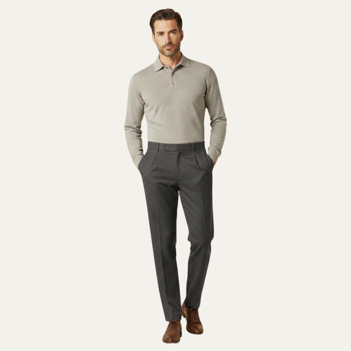 The Fairview Ridge Men’s Wool Straight Leg Business Pants