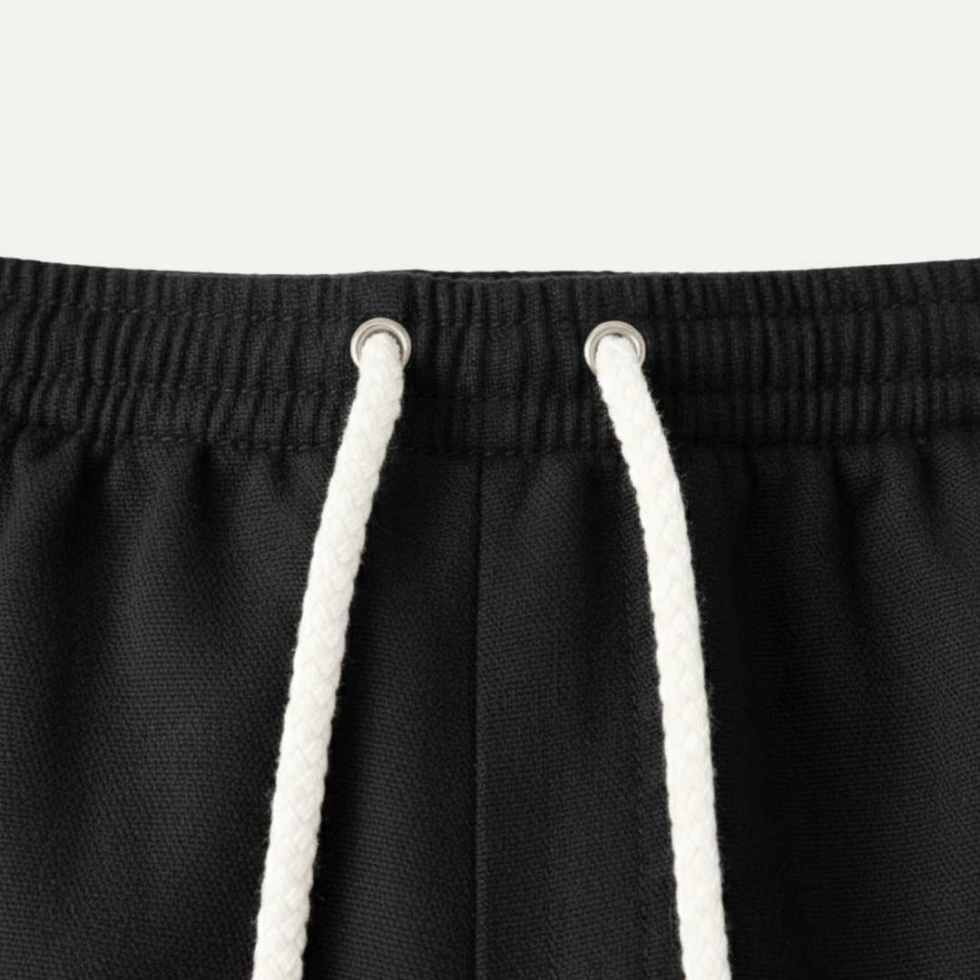 The Glenstone Men’s Lightweight Loose Fit Linen Blend Drawstring Pants