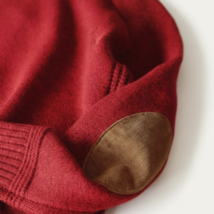 Wool Blend Elbow Patch Sweater
