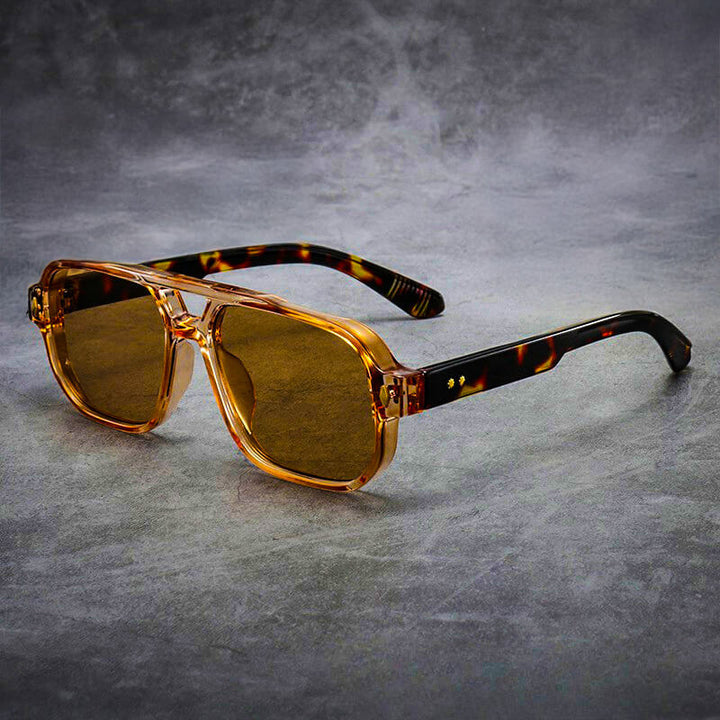Havana Oversized Square Sunglasses