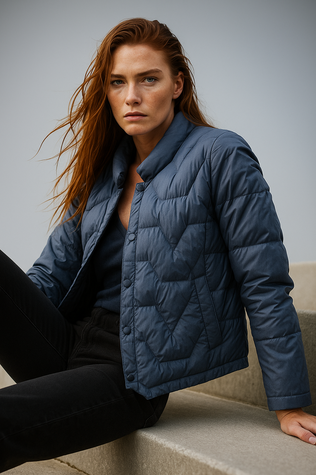 Natalie Quilted Down Jacket