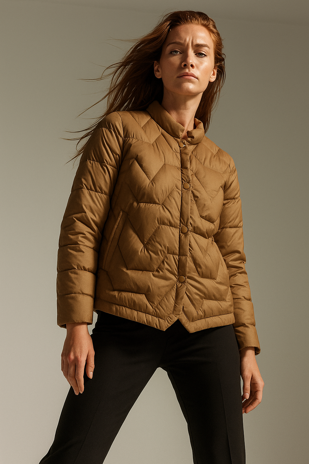 Natalie Quilted Down Jacket