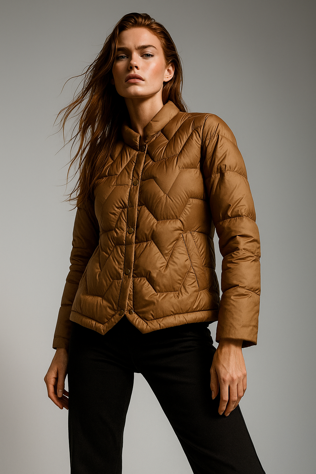 Natalie Quilted Down Jacket