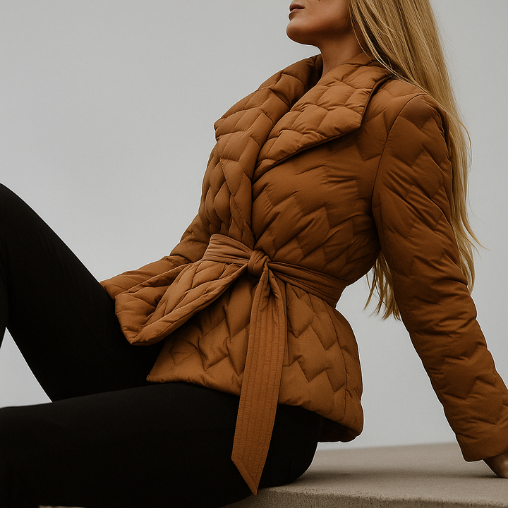 Vanessa Quilted Wrap Coat