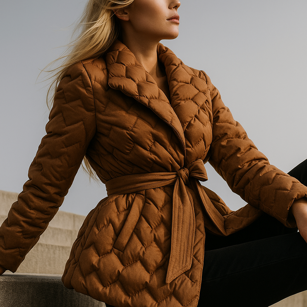 Vanessa Quilted Wrap Coat
