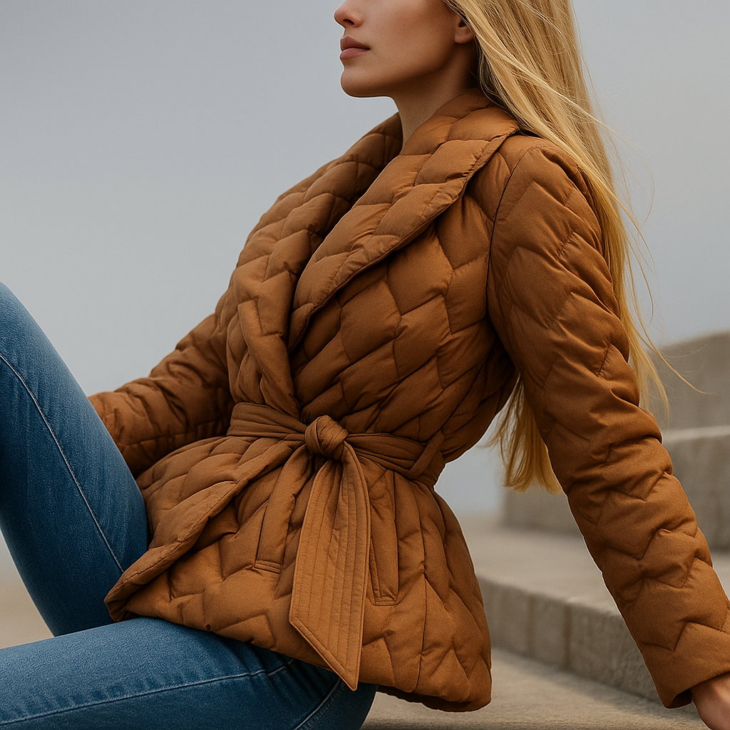 Vanessa Quilted Wrap Coat