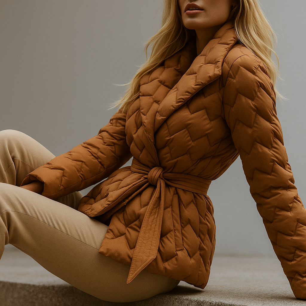 Vanessa Quilted Wrap Coat