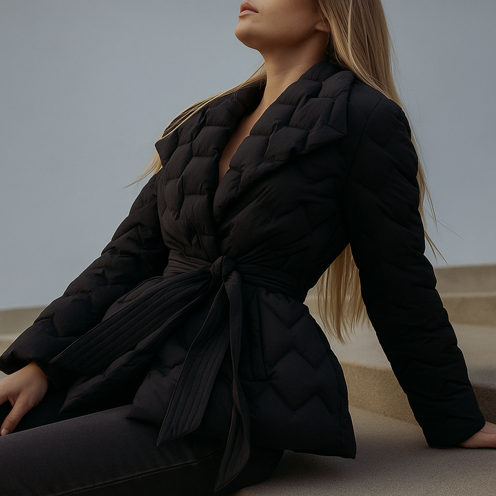 Vanessa Quilted Wrap Coat