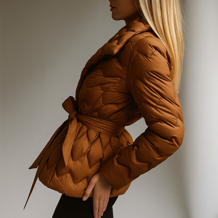 Vanessa Quilted Wrap Coat
