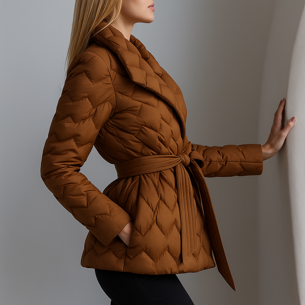 Vanessa Quilted Wrap Coat