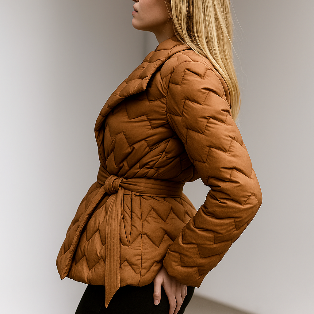 Vanessa Quilted Wrap Coat