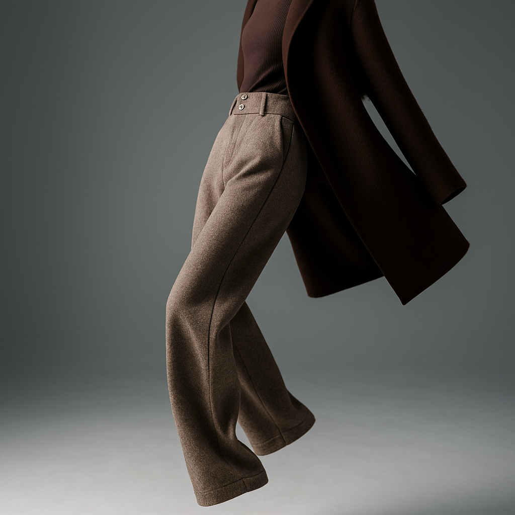 Blair Wool Wide-Leg Trousers