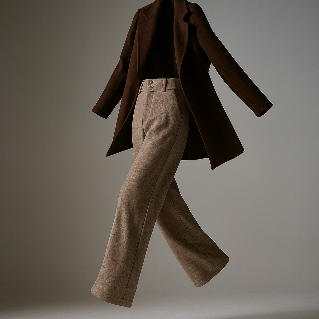 Blair Wool Wide-Leg Trousers