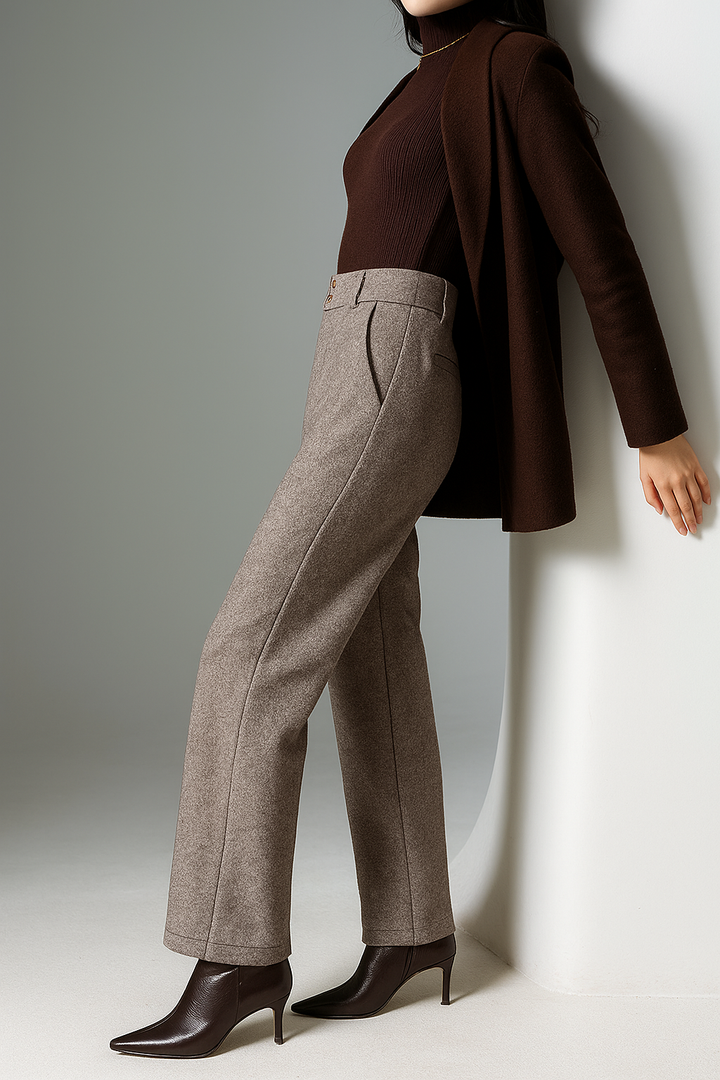 Blair Wool Wide-Leg Trousers
