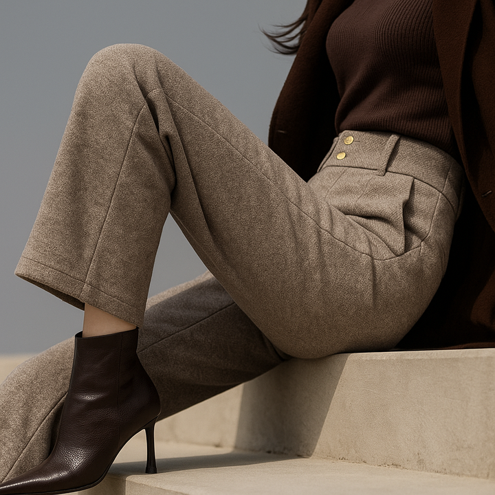 Blair Wool Wide-Leg Trousers