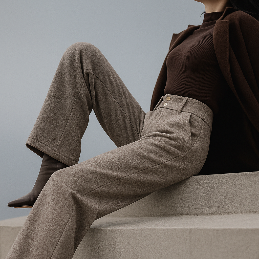 Blair Wool Wide-Leg Trousers