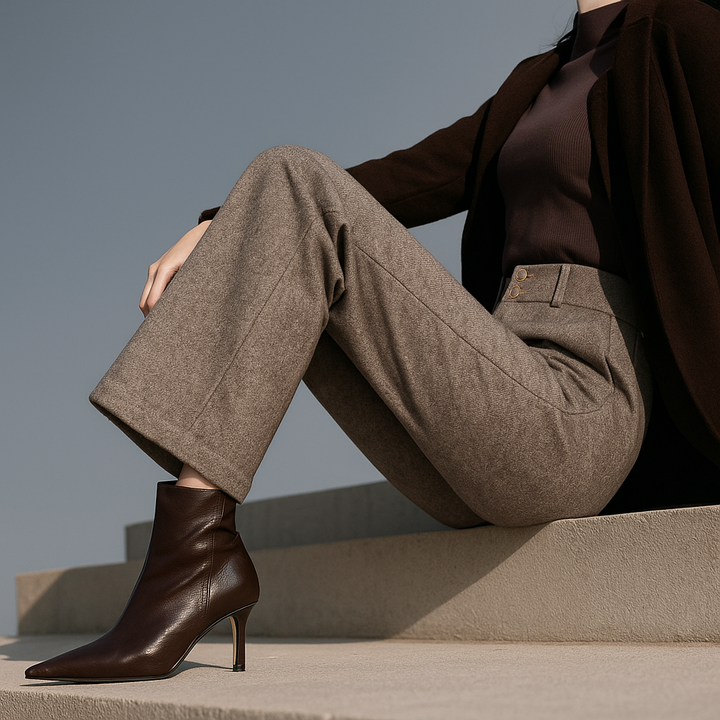 Blair Wool Wide-Leg Trousers