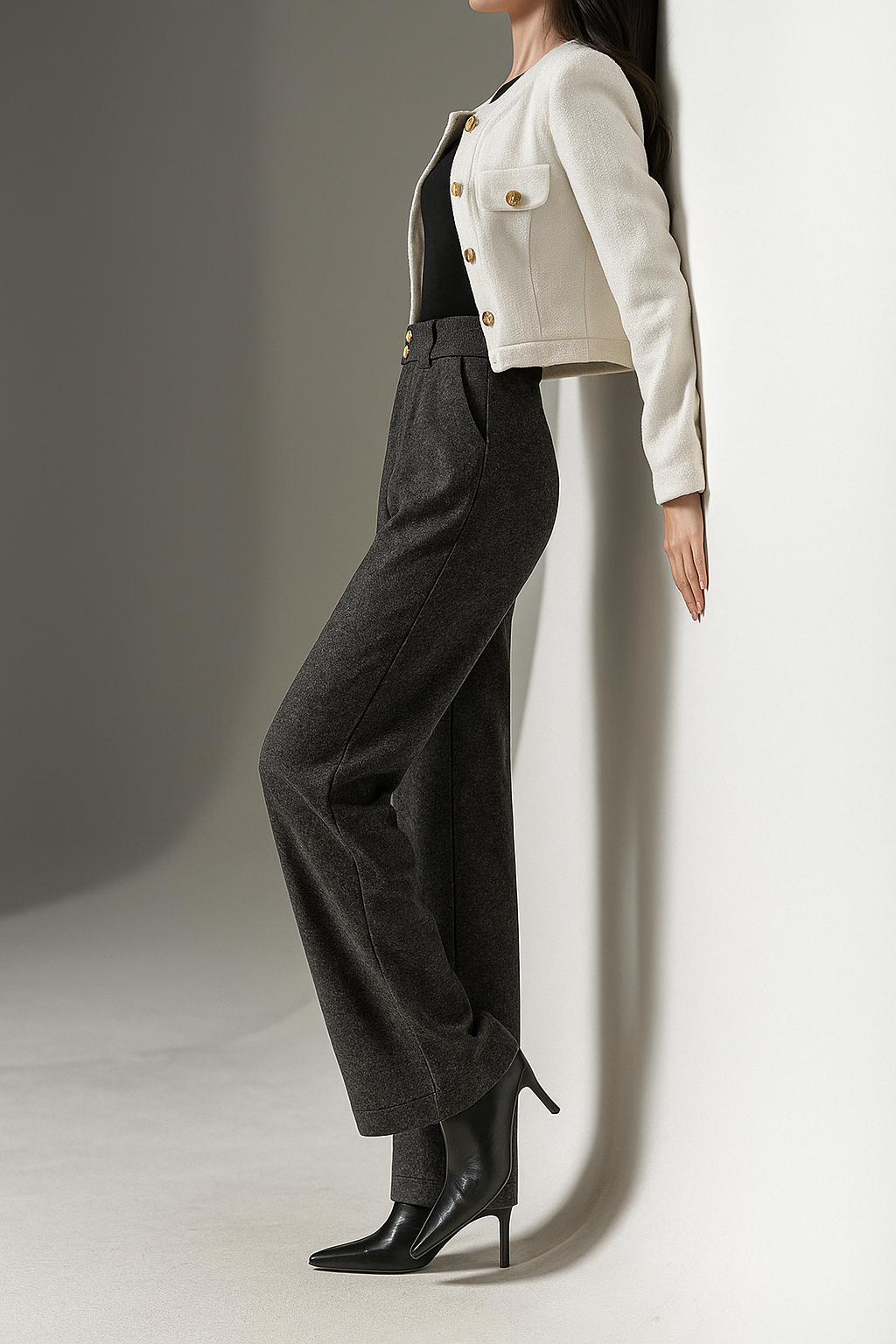 Blair Wool Wide-Leg Trousers