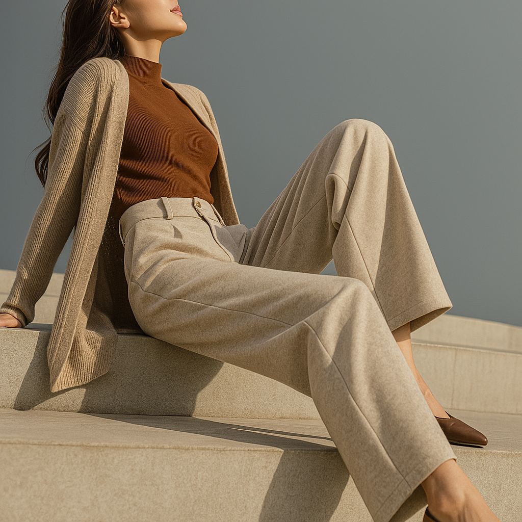 Blair Wool Wide-Leg Trousers