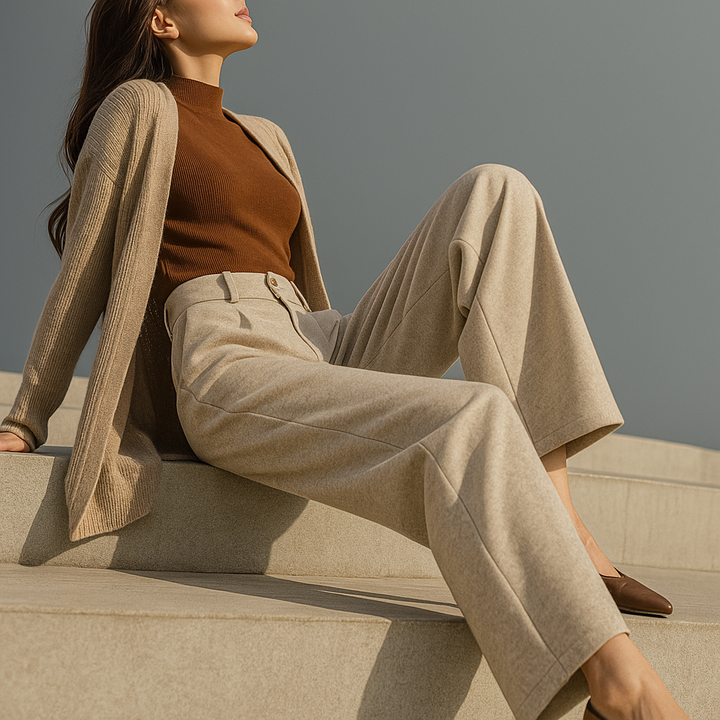 Blair Wool Wide-Leg Trousers