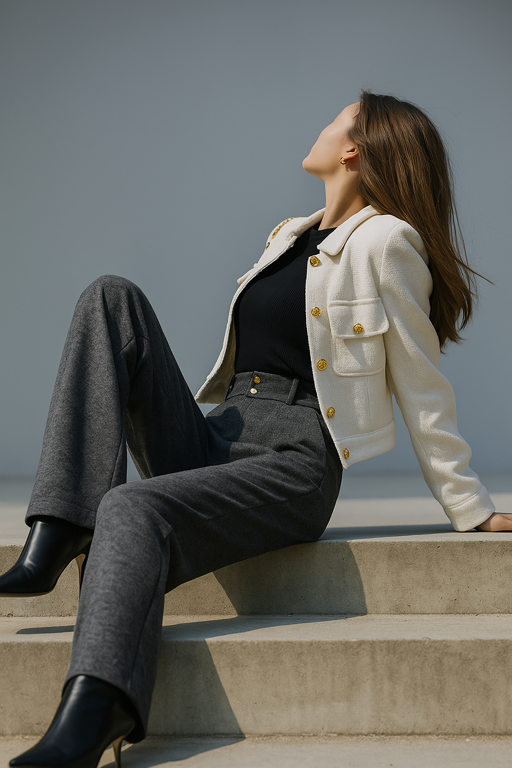 Blair Wool Wide-Leg Trousers