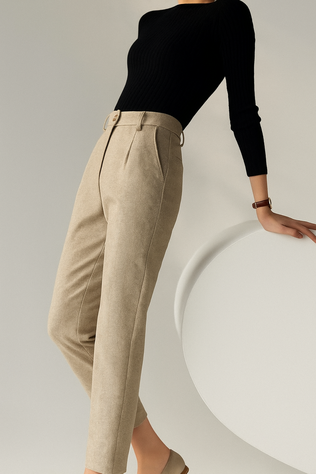 Camille Tailored Wool Pants