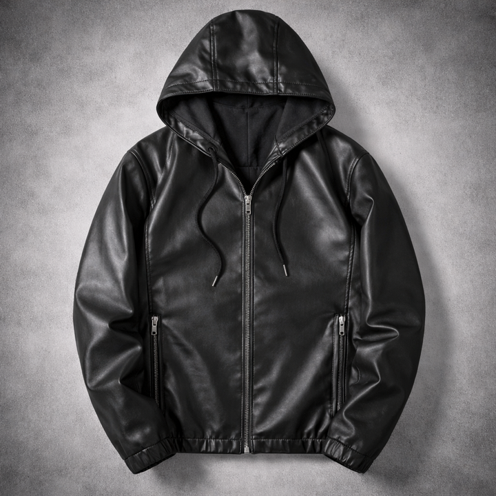 Albany Leather Hoodie