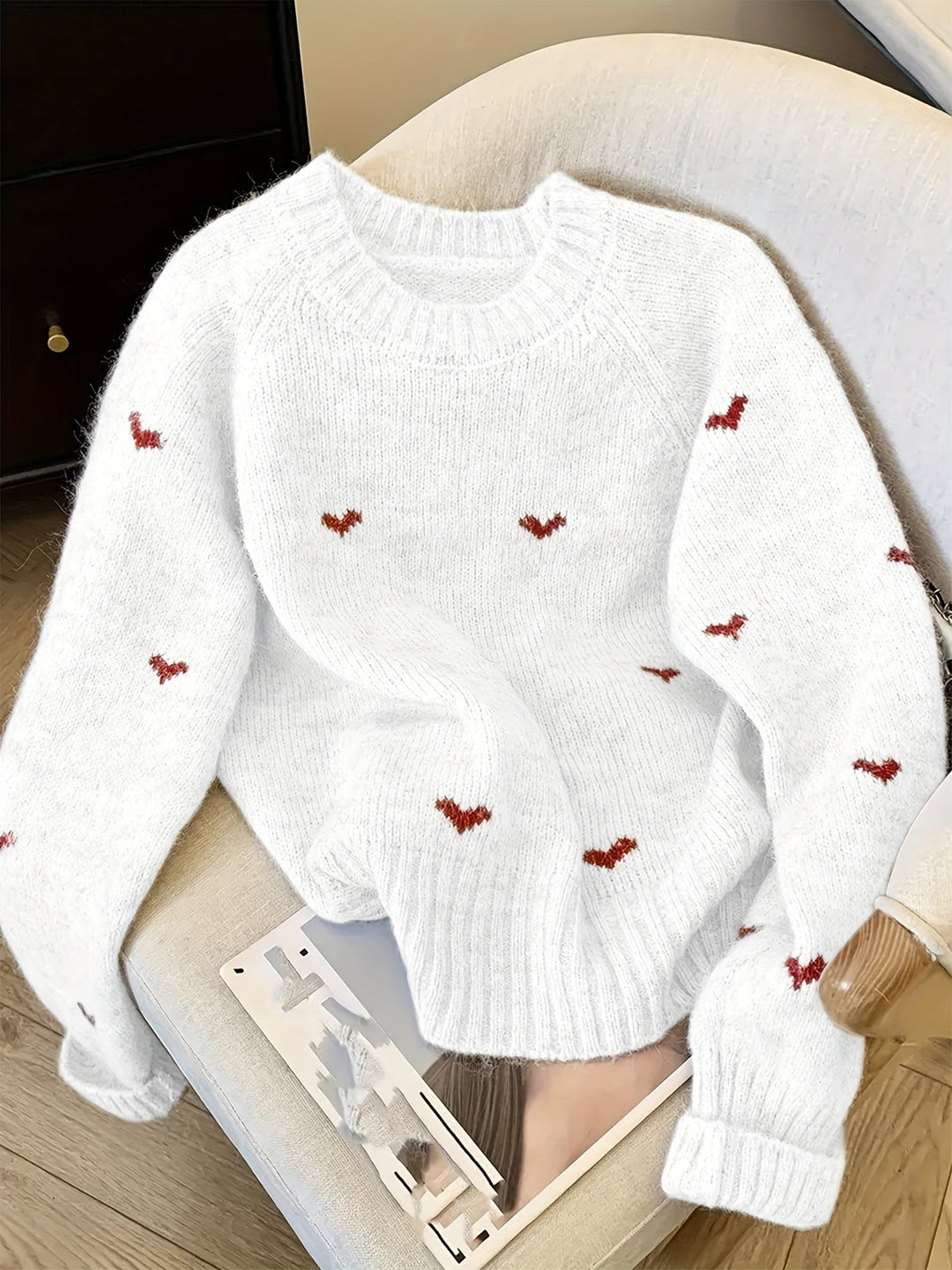 Kennedy | Raglan Sleeve Crew Neck Sweater