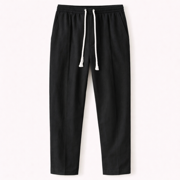 The Glenstone Men’s Lightweight Loose Fit Linen Blend Drawstring Pants