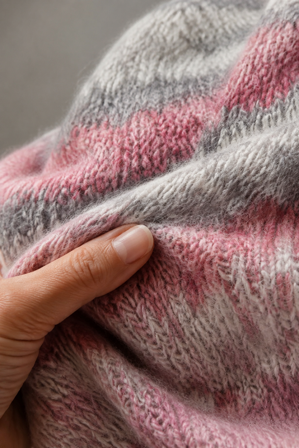 Petra | LUXURIOUS AND SOFT CASHMERE PULLOVER fabric texture close-up