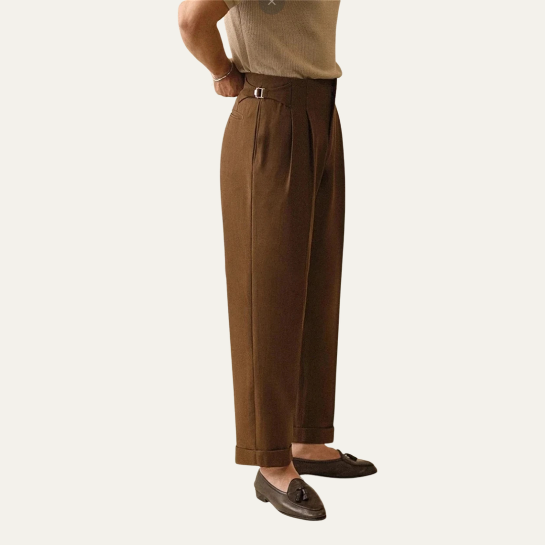 The Pinecrest Ridge Men’s High Waist Straight Leg Business Pants