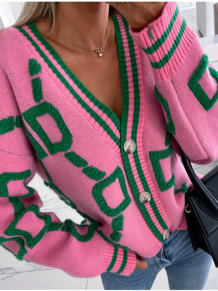 Reese | Color Block Plush Cardigan