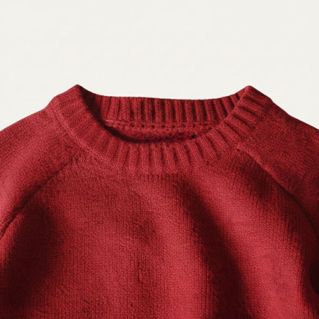 Wool Blend Elbow Patch Sweater