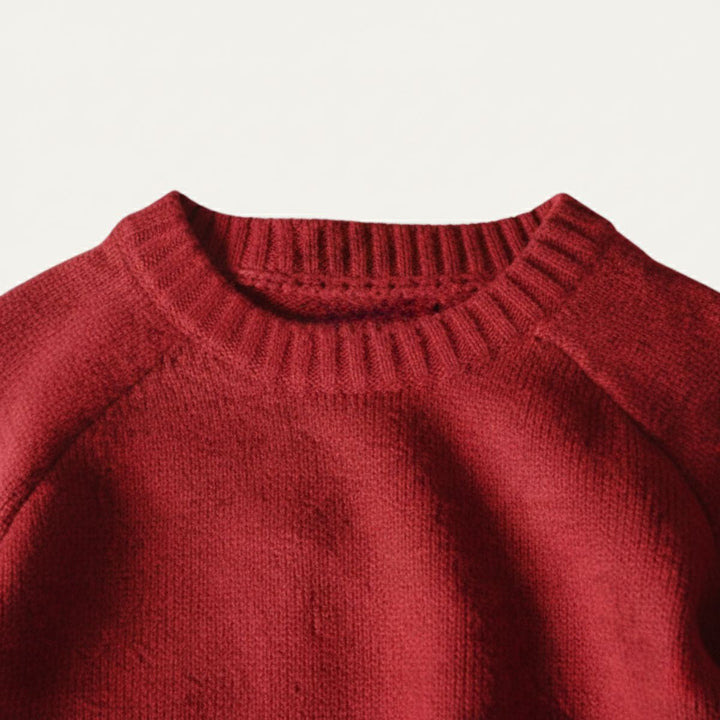 Wool Blend Elbow Patch Sweater
